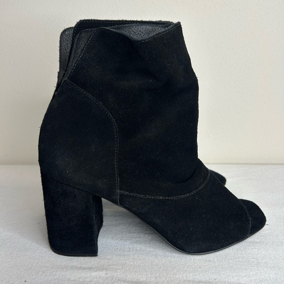 Matisse Black Suede Heeled Boots - Picture 2 of 9